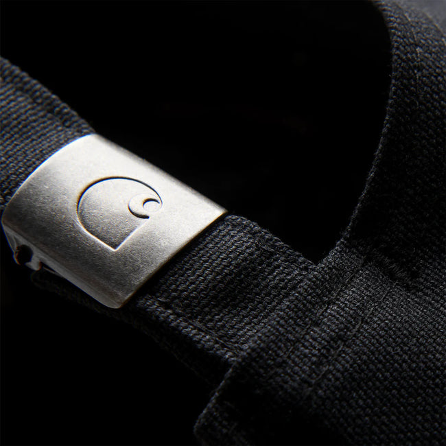 Carhartt WIP Canvas Script Cap - Black / White