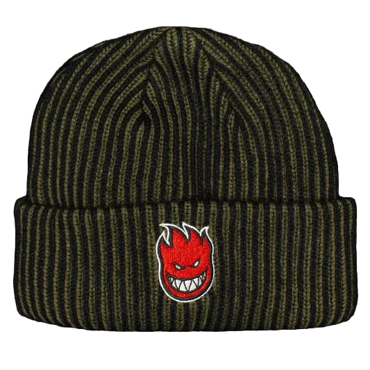 Spitfire Bighead Fill Cuff Beanie Olive/Black/Red