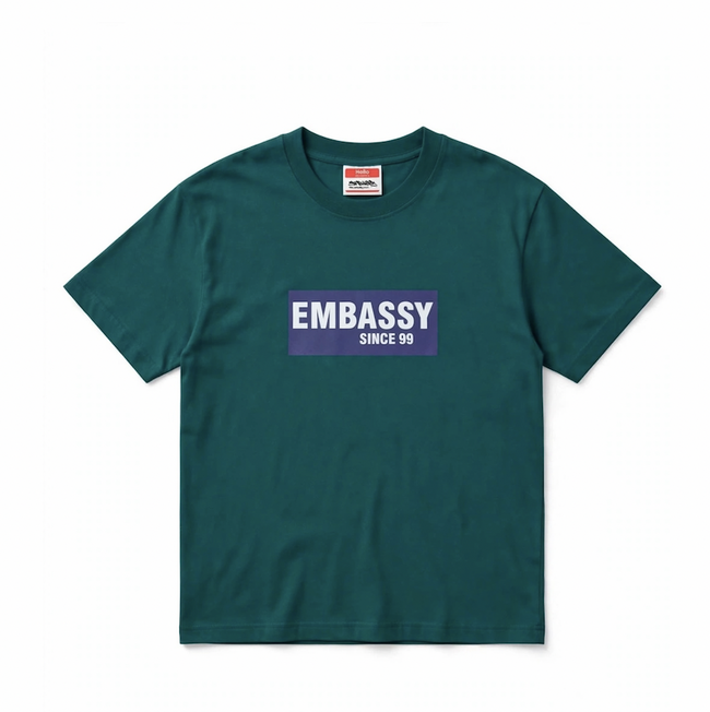 Embassy Box Logo Tee Forest Green