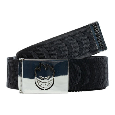 Spitfire Bighead Cutout Jacquard Belt Black