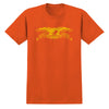 Antihero Basic Eagle Tee Orange w yellow print