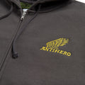 Antihero Motorized Embroidered Zip Hood Charcoal