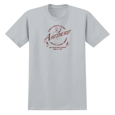 Antihero Clean Safety Tee Silver