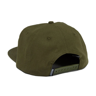 Spitfire Molotov Script Snapback Cap Olive