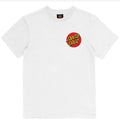 Santa Cruz Classic Dot Chest Tee White