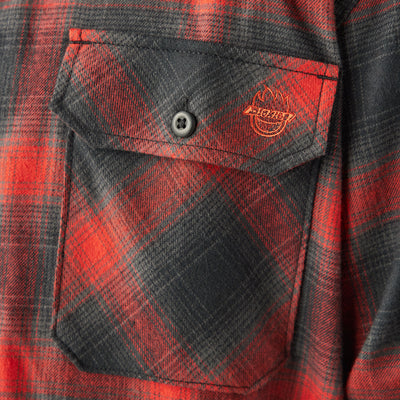 Dickies X Spitfire Flannel Shirt Red Ochre