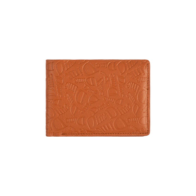 Dime Haha Leather Wallet Almond