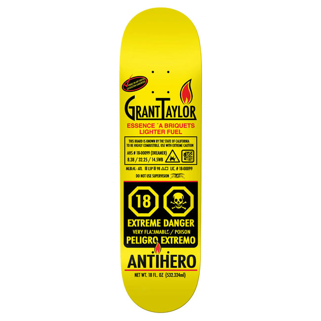 Antihero Grant Taylor Fueled Up Deck 8.38"
