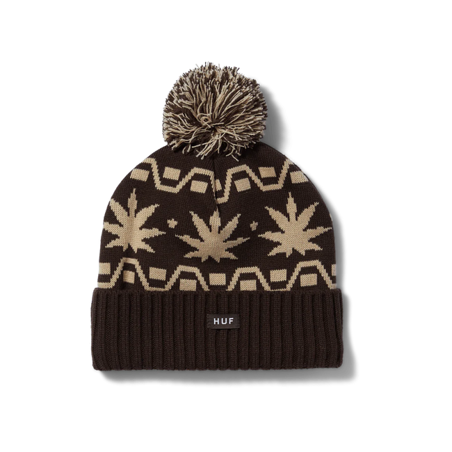 Huf Apres Pom Beanie Brown