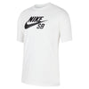 Nike SB Mens Logo Skate Tee White