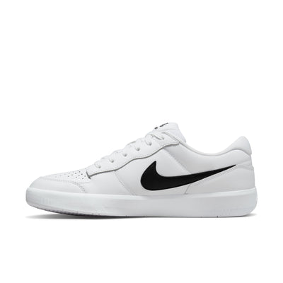 Nike SB Force 58 PRM Leather Shoe White w Black