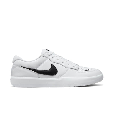 Nike SB Force 58 PRM Leather Shoe White w Black