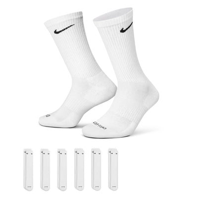 Nike SB  Everyday Plus Cushioned Training Crew Socks (6 Pairs) White