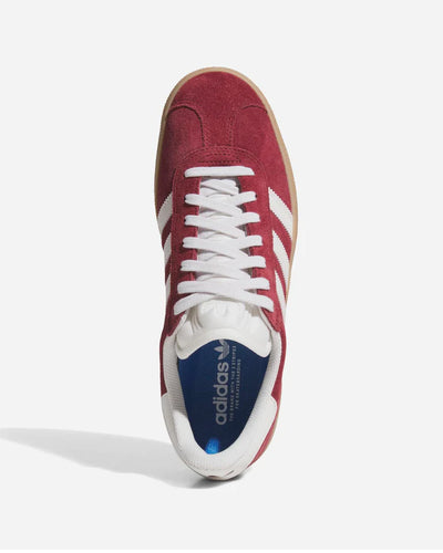 Adidas Skateboarding Gazelle ADV Shoe (Shadow Red/Crystal White/Gold)