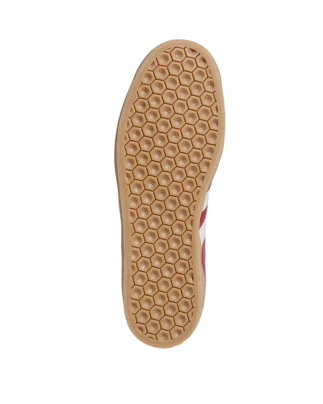 Adidas Skateboarding Gazelle ADV Shoe (Shadow Red/Crystal White/Gold)
