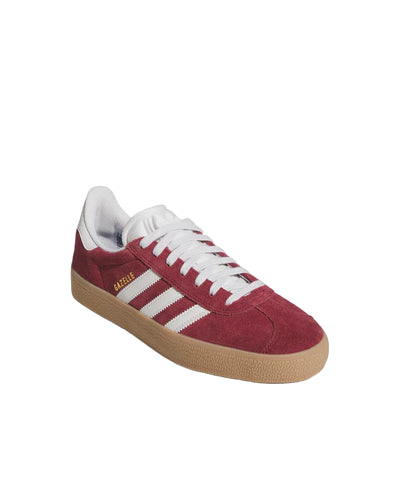 Adidas Skateboarding Gazelle ADV Shoe (Shadow Red/Crystal White/Gold)