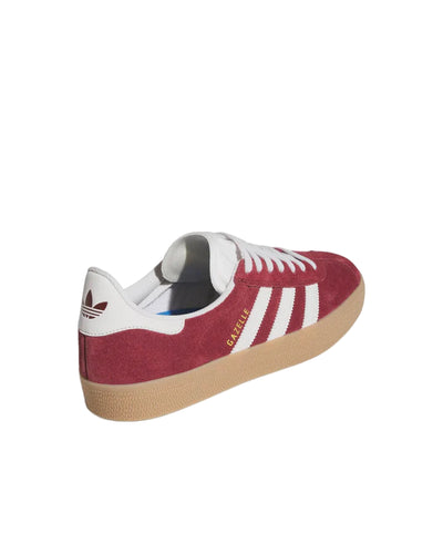 Adidas Skateboarding Gazelle ADV Shoe (Shadow Red/Crystal White/Gold)
