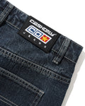 Cash Only Aleka Denim Jean Streak Navy Wash
