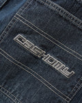 Cash Only Aleka Denim Jean Streak Navy Wash