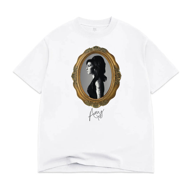 Color Bars X Amy Winehouse Amy Portrait Tee White