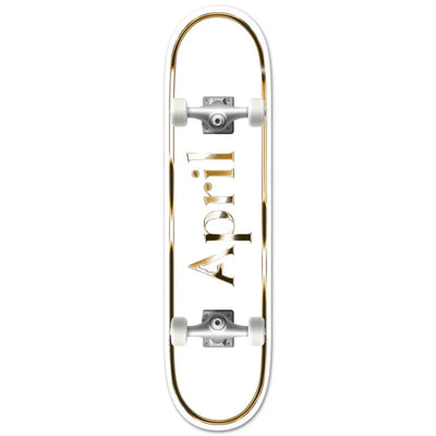 April OG Logo Golden/White Complete 8.0"