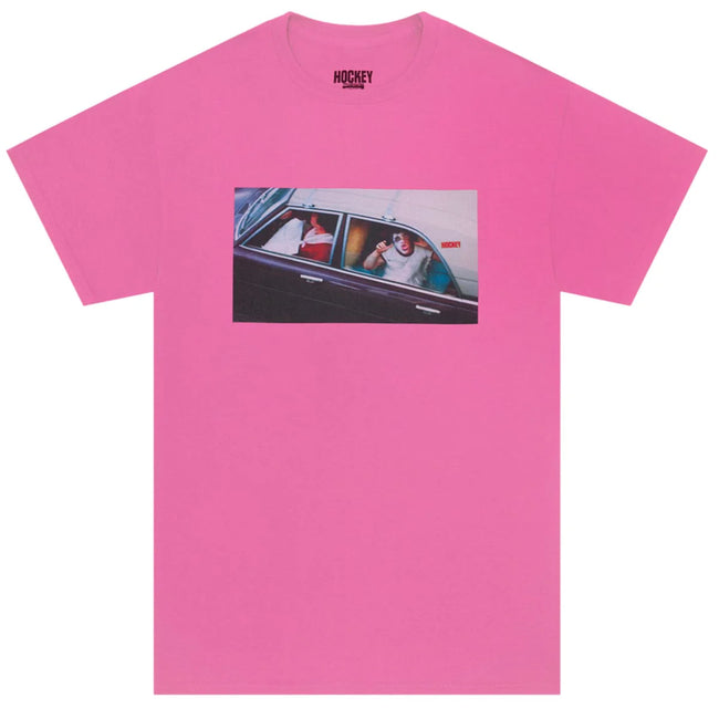 Hockey Car Kid Tee Pink
