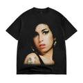 Color Bars X Amy Winehouse Back To Black Tee Limo Black