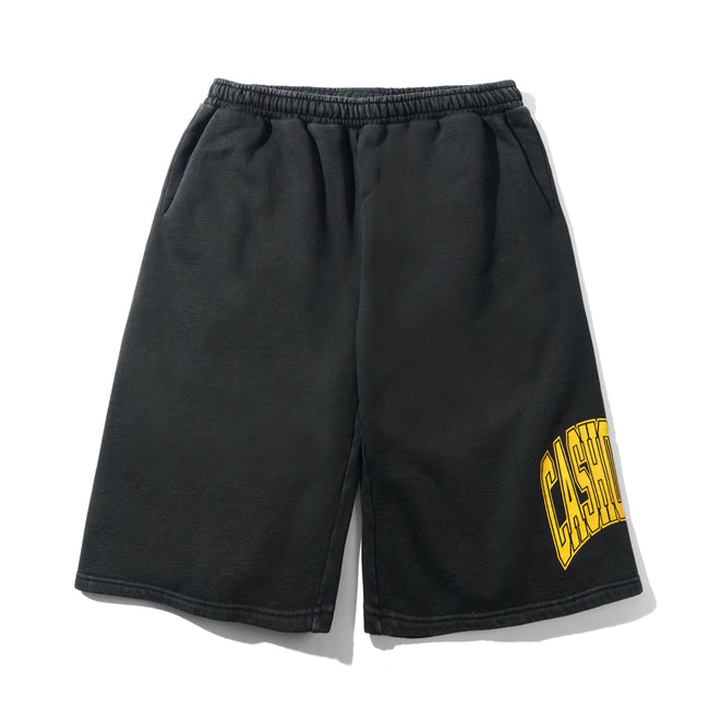 Cash Only Bench Fleece Shorts Washed Black
