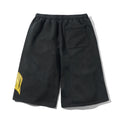 Cash Only Bench Fleece Shorts Washed Black