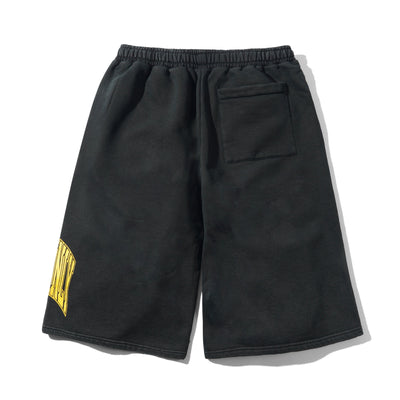 Cash Only Bench Fleece Shorts Washed Black