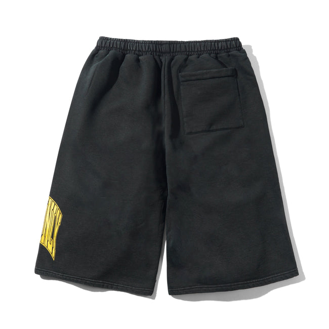Cash Only Bench Fleece Shorts Washed Black