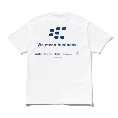 Cash Only Business T-Shirt White