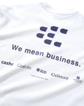 Cash Only Business T-Shirt White