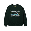 Huf x Goodyear Checkered Flag Crewneck Forest