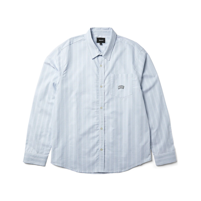 Huf Classic Arch Long Sleeve Oxford Shirt Light Blue