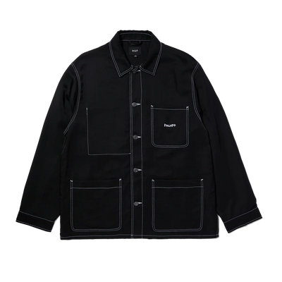 HUF Contrast Nylon Chore Jacket Black