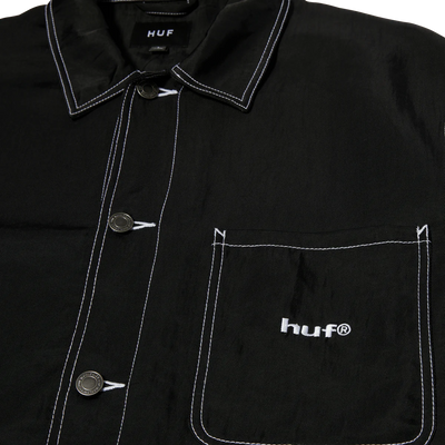 HUF Contrast Nylon Chore Jacket Black