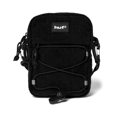 Huf Bowery Corduroy Side Bag Black