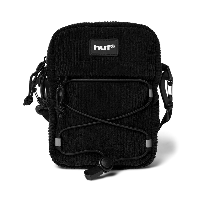 Huf Bowery Corduroy Side Bag Black