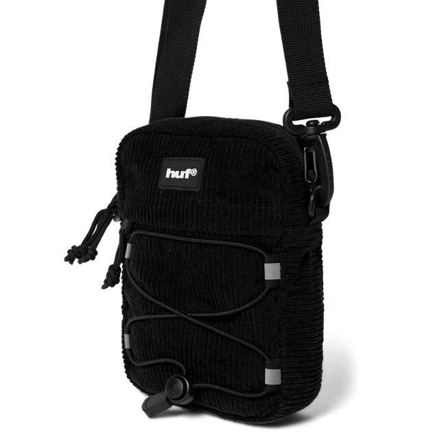 Huf Bowery Corduroy Side Bag Black