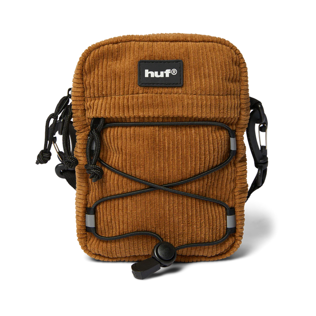 Huf Bowery Corduroy Side Bag Brown