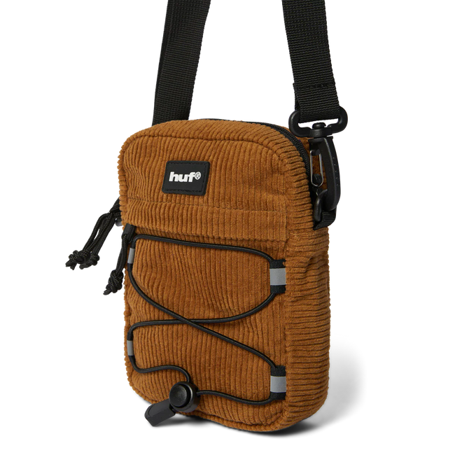 Huf Bowery Corduroy Side Bag Brown