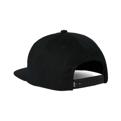 Huf Crackerjack Snapback Hat Black