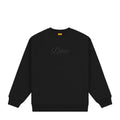 Dime Cursive Logo Crewneck Black