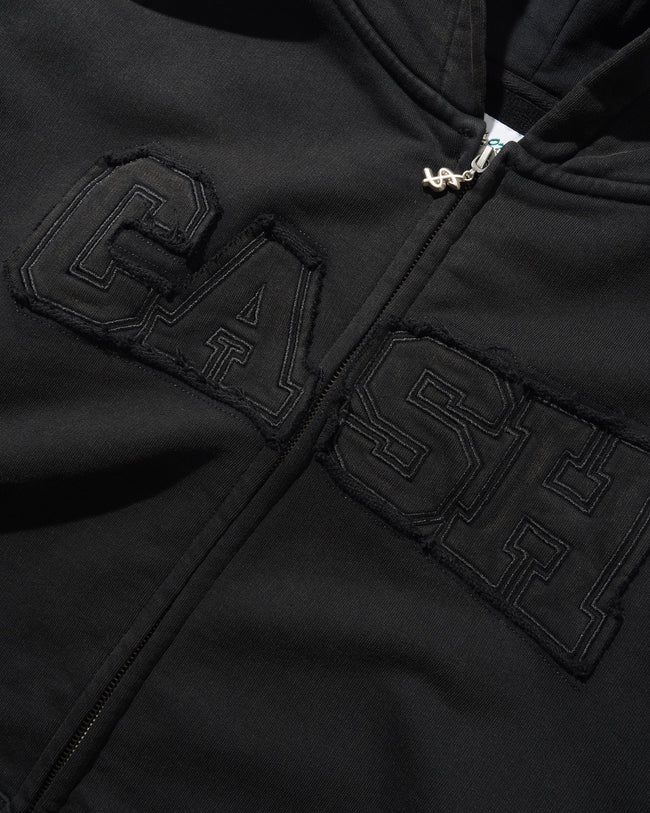 Cash Only Campus Zip Thru Hood Black