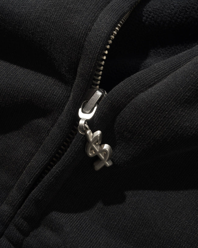 Cash Only Campus Zip Thru Hood Black