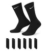Nike Everyday Cushioned Sock Black 6-pack