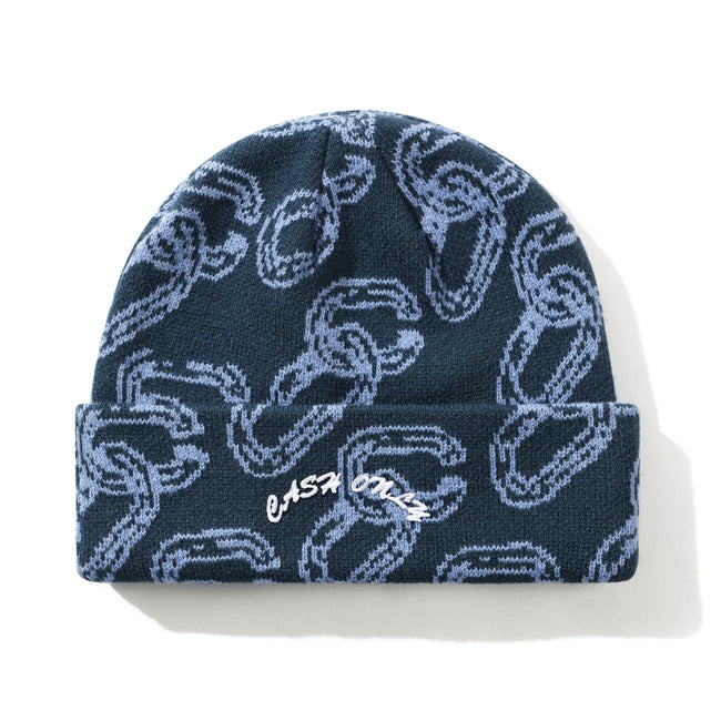 Cash Only Chain Beanie Navy