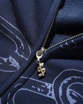 Cash Only Chain Zip Thru Hood Navy