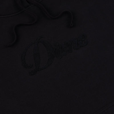 Dime Cursive Logo Hoodie Black